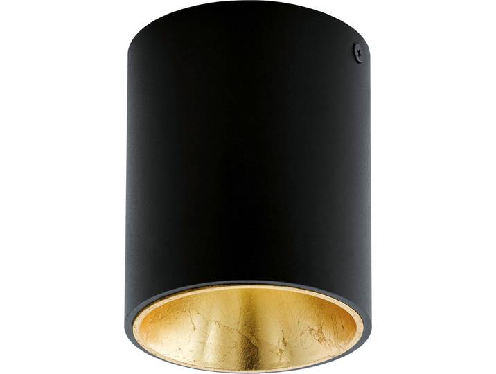Eglo 94502 Polasso plafonnier alu plastique noir or