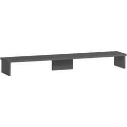 Möbelpartner Monitorständer für Schreibtisch Fox | Large | HxBxT 13x110x20cm | für 2 Bildschirme | Anthrazit von PROREGAL