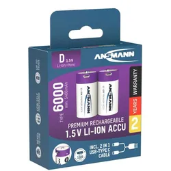 Ansmann Akku Mono D 5.400mAh Typ 6000