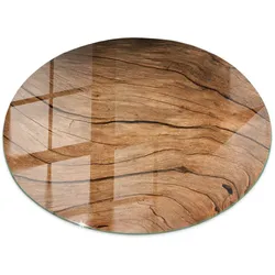 TISCHPLATTE fi50 cm Natürliche Holzmaserung