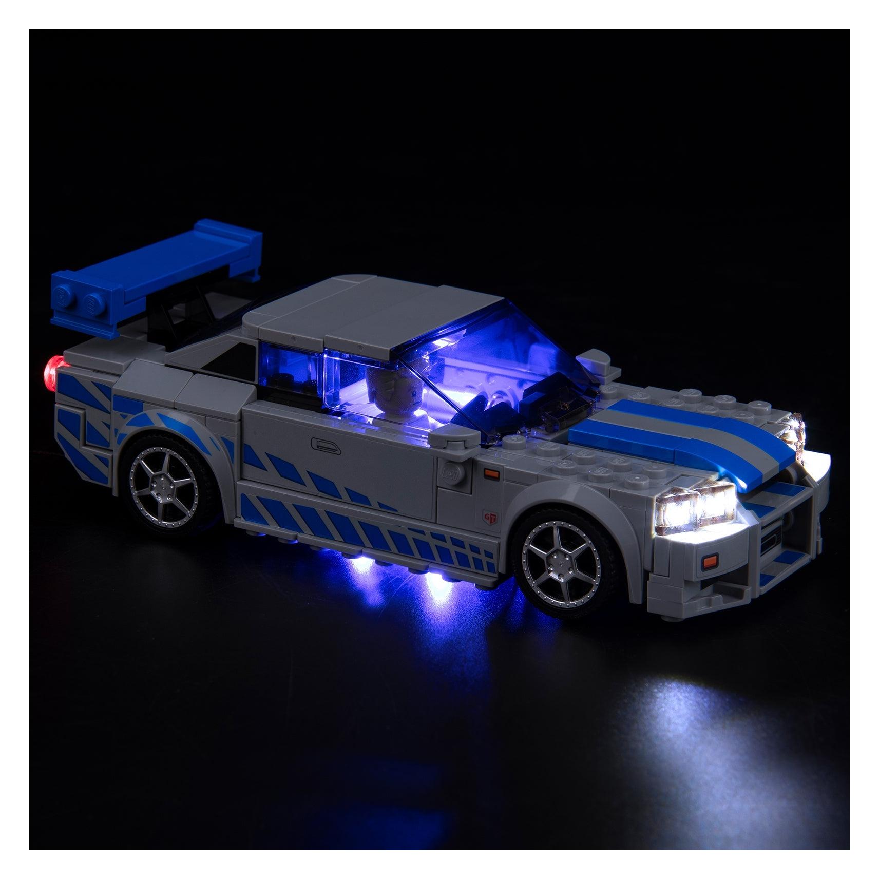 BrickBling LED Licht Set für LEGO 2 Fast 2 Furious - Nissan Skyline GT-R (R34) (76917) (P46401)