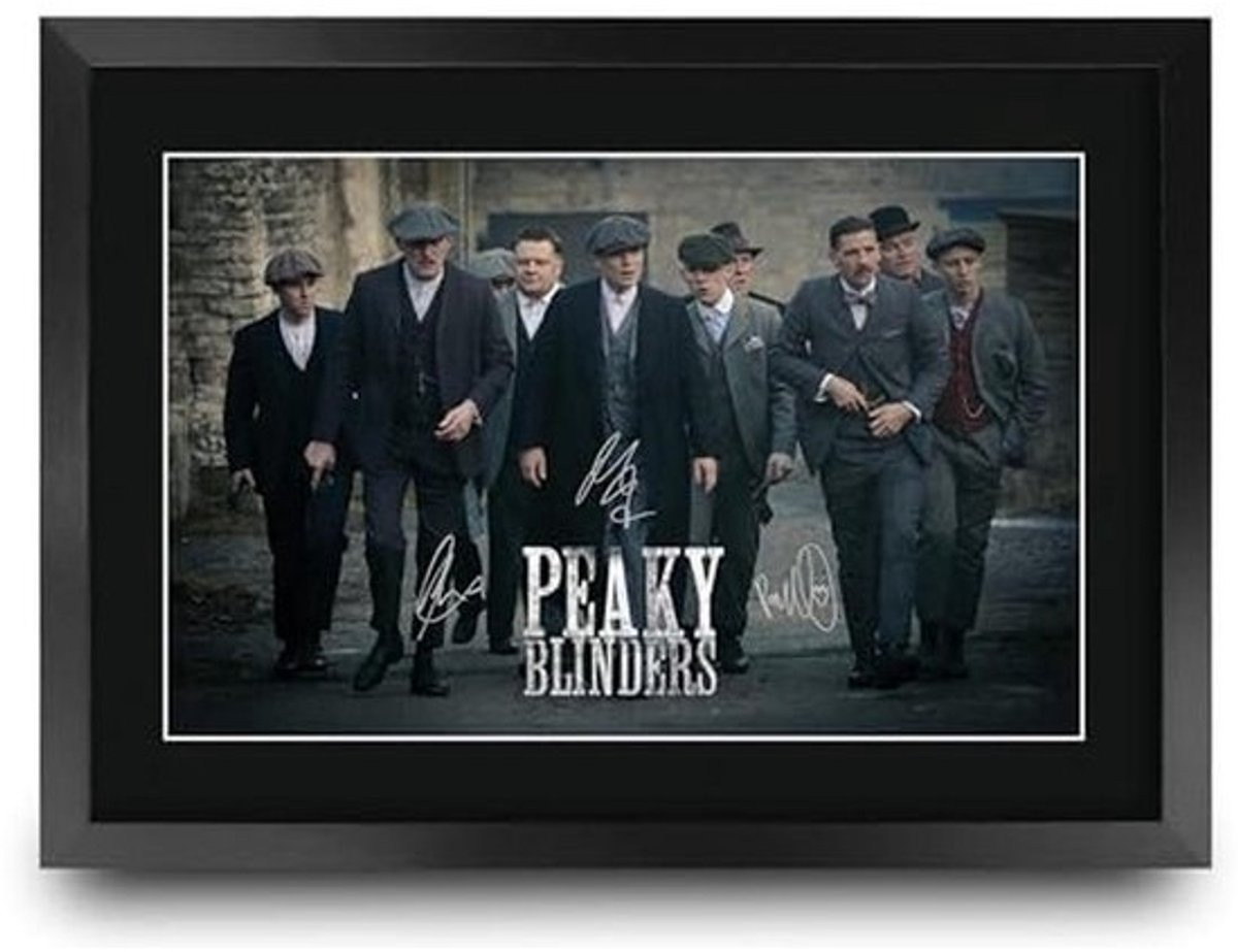 Ingelijste handtekening foto van Peaky Blinders Scene 1 voor volwassenen