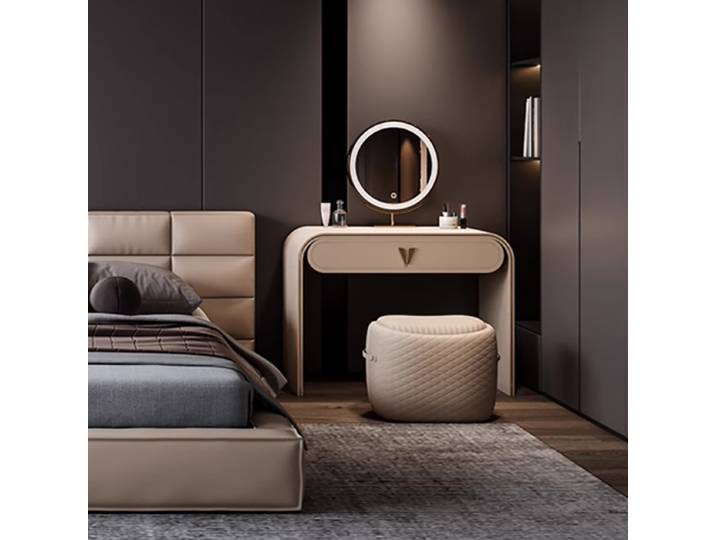 Coiffeuse au Design moderne, style nordique De luxe, rangement esthétique, miroir De maquillage, meubles De chambre à coucher