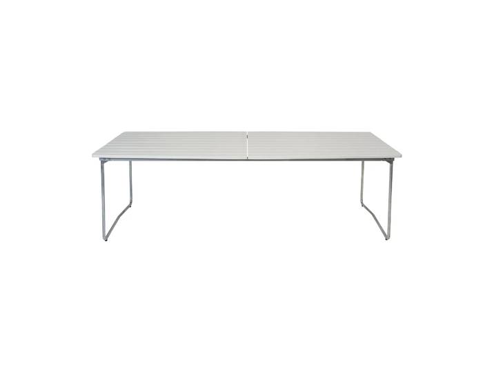 Grythyttan Stålmöbler Table à manger B31 Chêne laqué blanc - pieds galvanisés