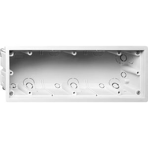 Gira Gerätedose 2898 00, für Hohlwände, 60,5 mm Einbautiefe, weiß, 3-fach