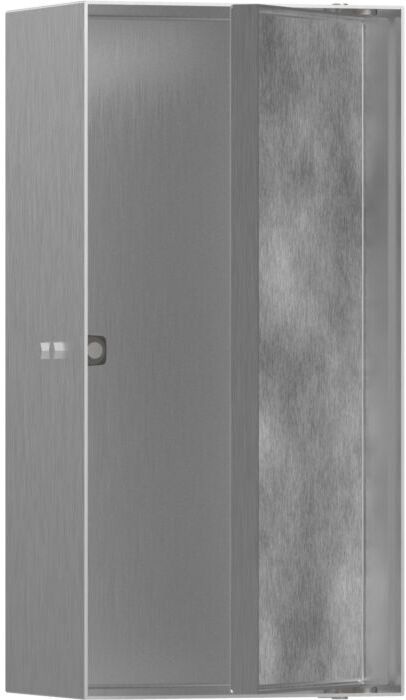 Hansgrohe XtraStoris Wandnische 56082800 30x15x10cm, mit befliesbarer Tür, Edelstahl Optic