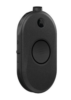 PMR-Funkgerät Motorola PORT CLP446e, lizenzfrei, 2-Wege-Kommunikation, 16 Kanäle, bis 7 km, bis 20 h, LED-Ring, IP54, mit Ladegerät + Headset, schwarz