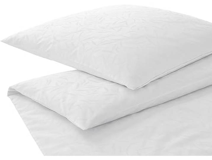 elegante Mako-Satin Bettwäsche Muriel weiß