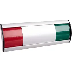Türschild besetzt/ frei, Aluminium, 205 x 68,2 mm, Aluminium, Kunststoff, grau, rot, grün