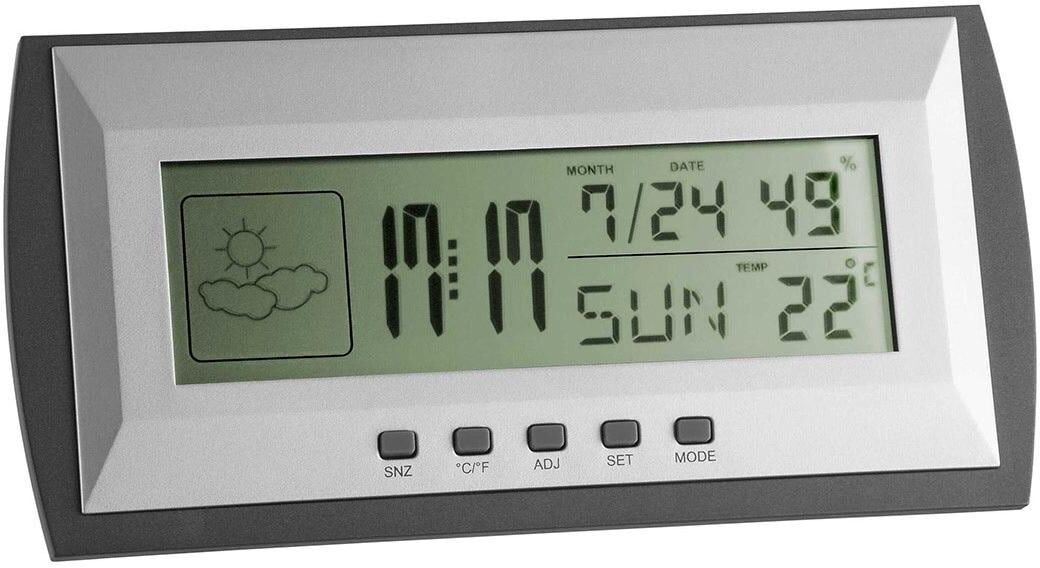 Innenwetterstation TFA DOSTMANN, grau, Wetterstationen, Innenwetterstation grau Einheitsgröße
