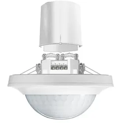 Esylux EP10428777 Deckeneinbau-Präsenzmelder 360°, Slave, Reichweite ca. Ø 24 m, fernbedienbar PD-C 360/24 Slave FM