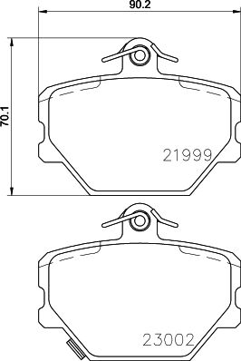 Don Bremsbelagsatz, Scheibenbremse Pcp1105 Für Smart Mercedes