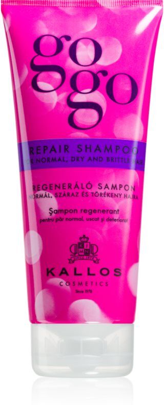 Kallos Gogo shampoing rénovateur pour cheveux secs et fragiles 200 ml