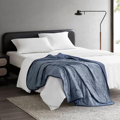 "Sharper Image Cooling Touch All Season Jersey Knit Ultra-Soft Down Alternative 50x60"" Throw"