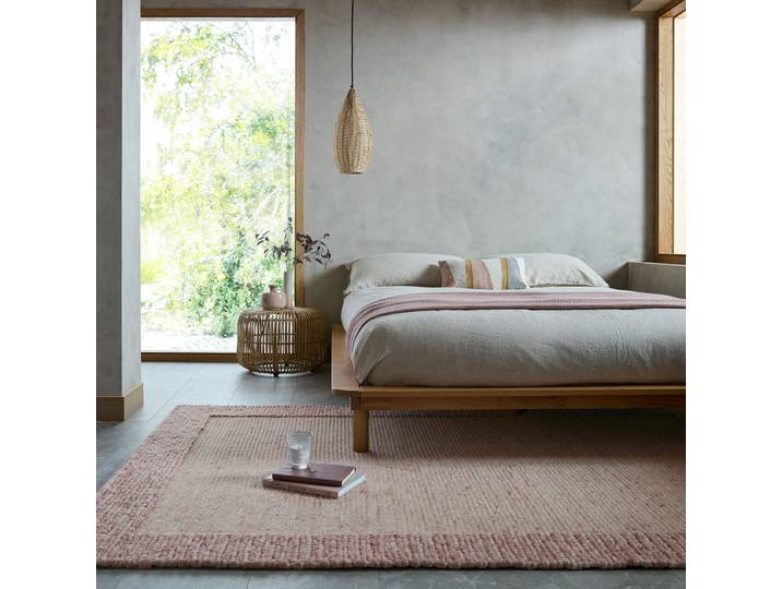Wollteppich Rue Violett/Violett 160 x 230cm Polyester/Wolle