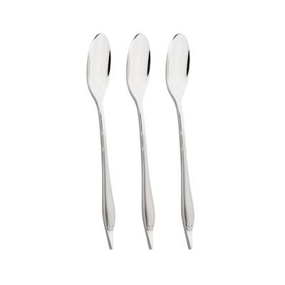 Fingerfood-Löffel MULEX "Mini - Besteck, Löffel Set, satiniert", silber (silberfarben), L:17,5cm, Edelstahl, Esslöffel, Fingerfood-Löffel, innovatives Besteck für Tapas und Fingerfood