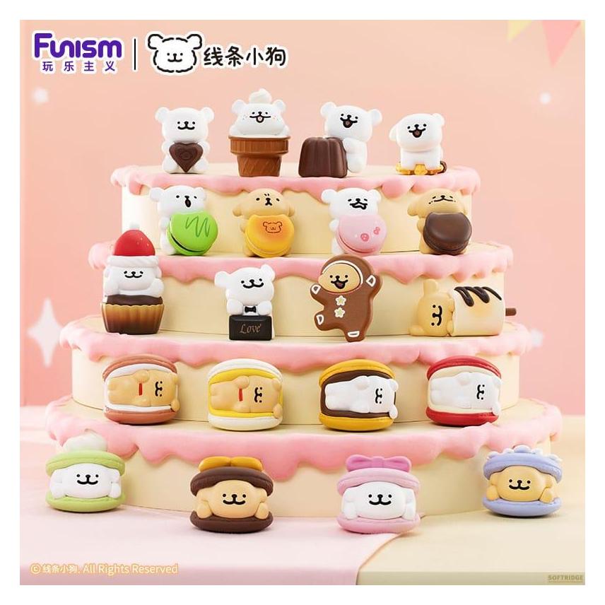 Funism Maltese Sweet Box Series Minifiguren 3er-Pack Puppy Face 10 cm Display (6) (ELKA31546)
