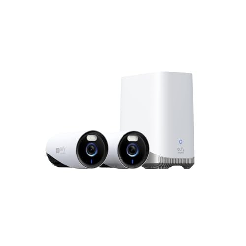 Anker eufy Security eufyCam E330 Professional 4K-camerasysteem voor buiten met 2 camera's, wifi-NVR en AI-gezichtsherkenning