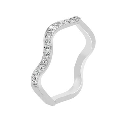 Fingerring AKZENT "Solstice, langlebig" Gr. 54, silber (silberfarbig), Fingerringe, Damen, 54, Edelstahl, Fingerring