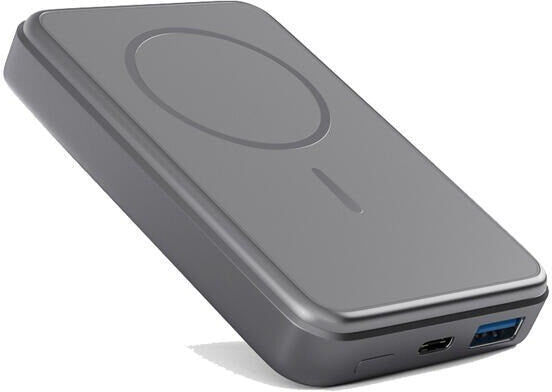 Epico Mag+ Aluminium PowerBank 10.000mAh / 20W - MagSafe Kompatibel - Grå