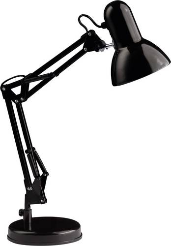 Brilliant Henry Tischlampe Energiesparlampe, Glühlampe E27 28W Schwarz