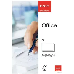 Elco, Karteikarten, Schreibkarten (A6, 50x, 200 g/m2)