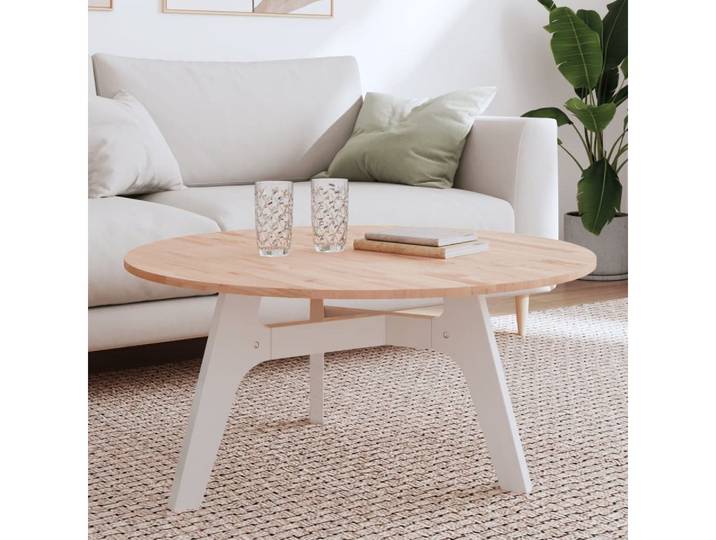 vidaXL Tischplatte, Tischplatte Ø90x1,5 cm Rund Massivholz Buche