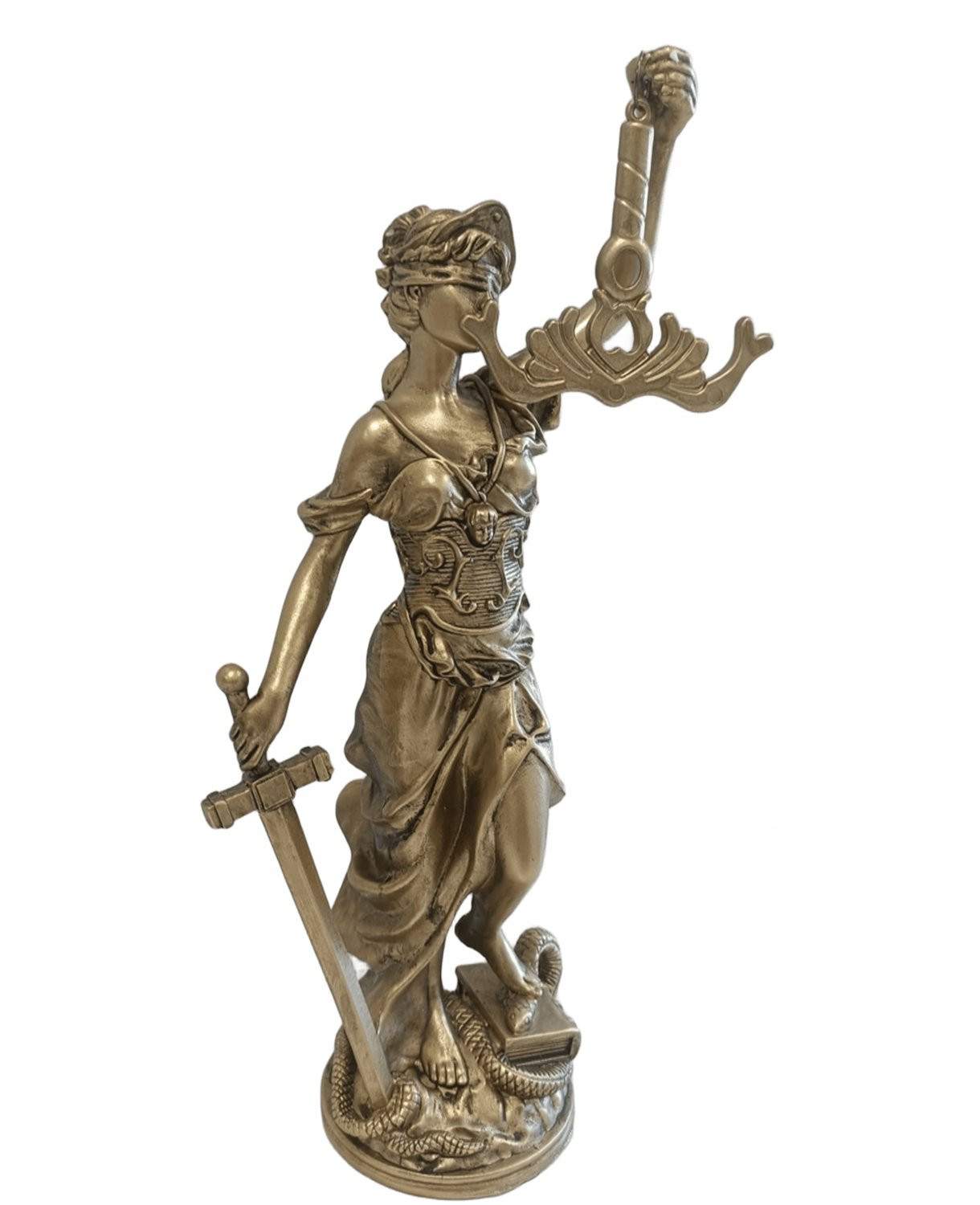 Temida Justitia Beeld - Symbool van Gerechtigheid - 29 cm - Hars