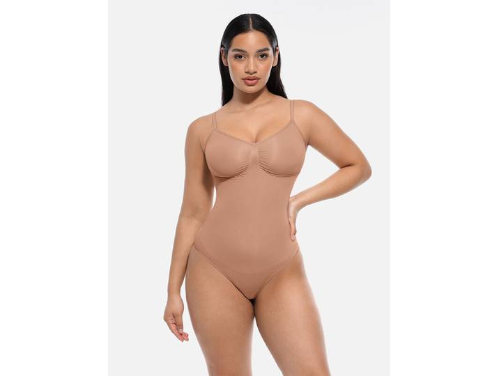 Feelingirl Corset une pièce sans coutures, contrôle du ventre, XL/XXL, couleur peau