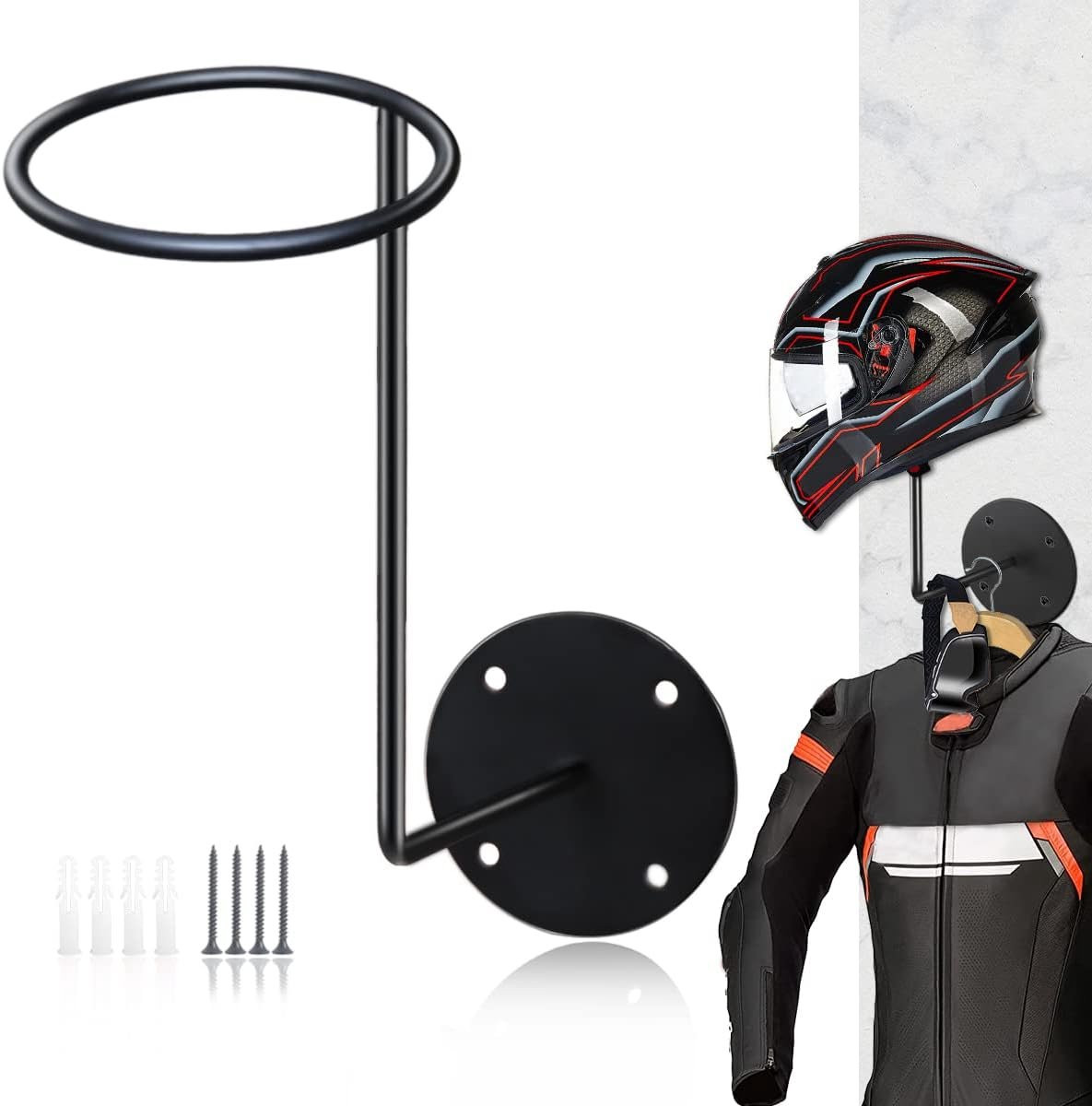 Universele Motorhelm Houder en Kapstok voor Wandmontage