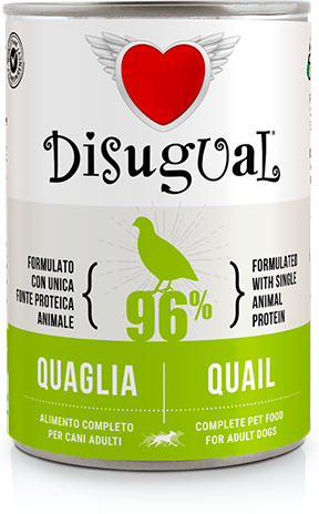Disugual Dog Monoproteína de Codorniz 6 uds x 400g
