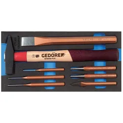 Gedore, Meissel, 1500 CT1-350 Meissel-Sortiment in Check-Tool-Modul