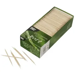 PAPSTAR 1800 Zahnstocher, Holz "pure" rund 6,8 cm