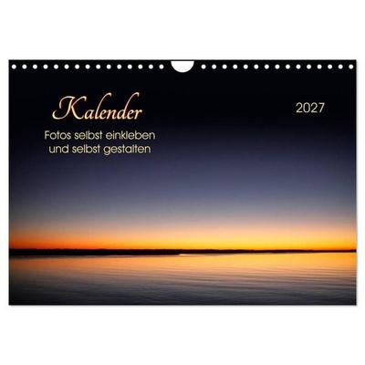 Kalender - Fotos selbst einkleben und selbst gestalten (Wandkalender 2027 DIN A4 quer), CALVENDO Monatskalender