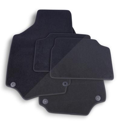Thomatex Textil Fußmatten-Set Samtvelours Opel Corsa C, schwarz [Hersteller-Nr. 6334] für Opel