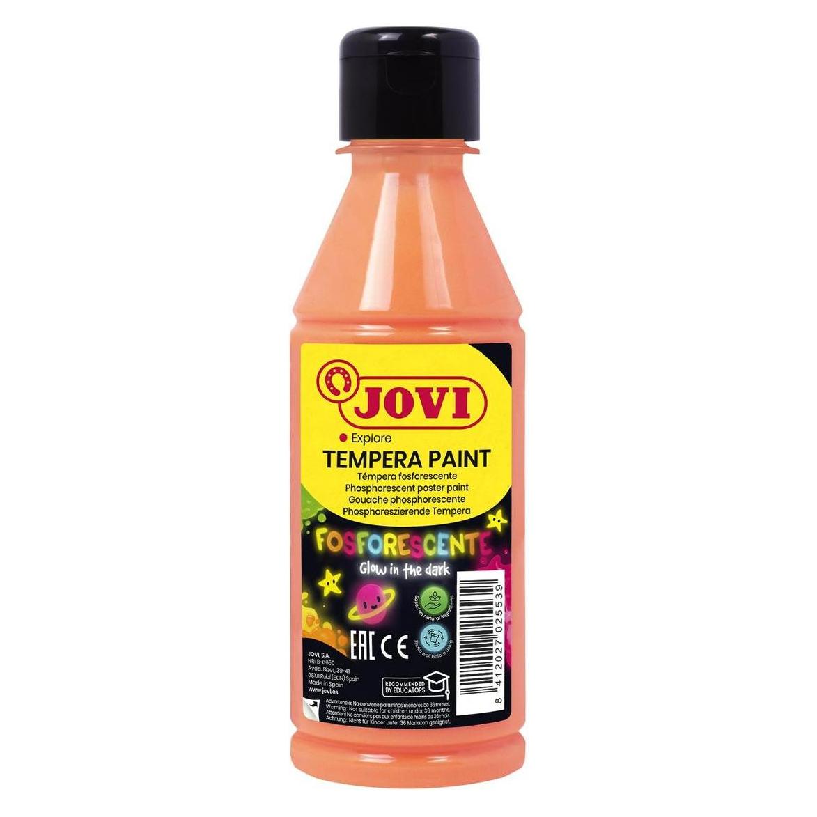 Jovi Flüssige Temperafarbe in 250 ml Flasche, orange (250 ml) (51906-JV)