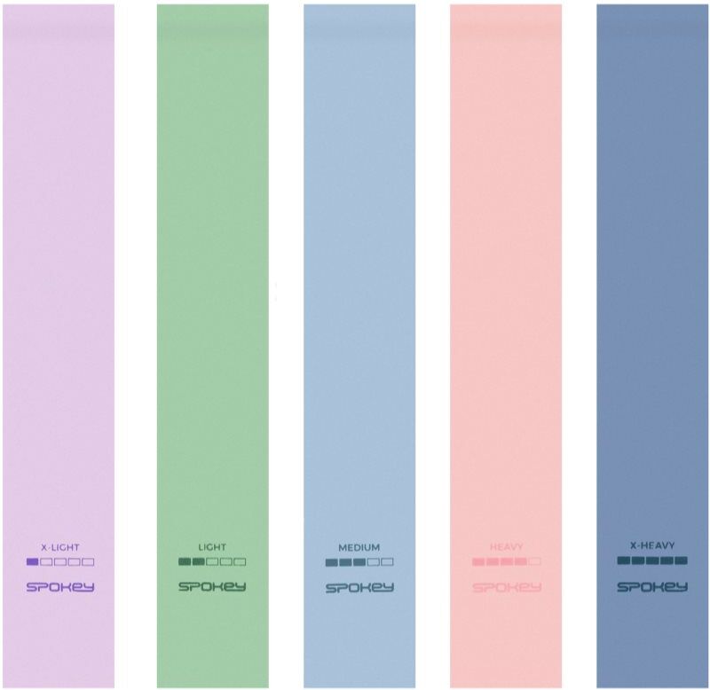 Spokey Artio Set set d’élastiques de résistance Pastel