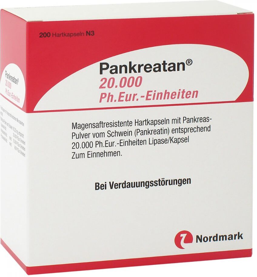 Pankreatan 20.000 Ph.eur.-einheiten msr.Hartkaps. 200stk