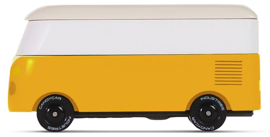 Candylab speelgoedauto VW Bus T2 geel - Candycar World