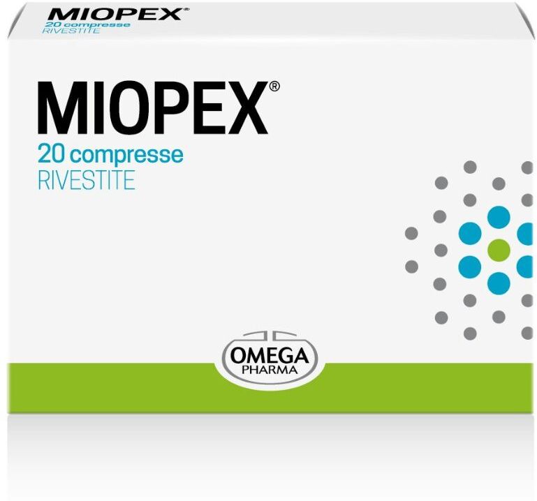 OMEGA PHARMA SpA MIOPEX, 20 Compresse