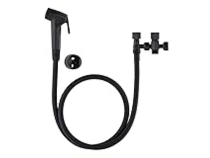 Kit hygiène WC noir mat + robinet 3 voies NOYON & THIEBAULT