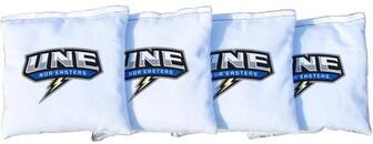 Skip's Garage New England NorEasters White Cornhole Bags
