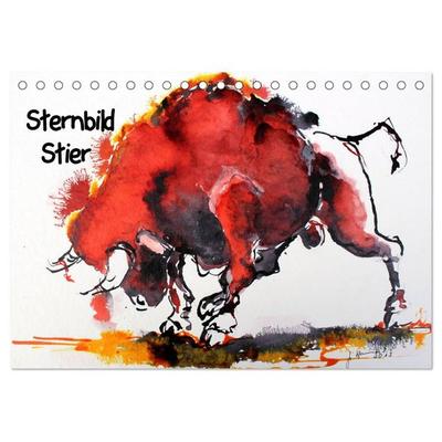 Sternbild Stier (Tischkalender 2026 DIN A5 quer), CALVENDO Monatskalender