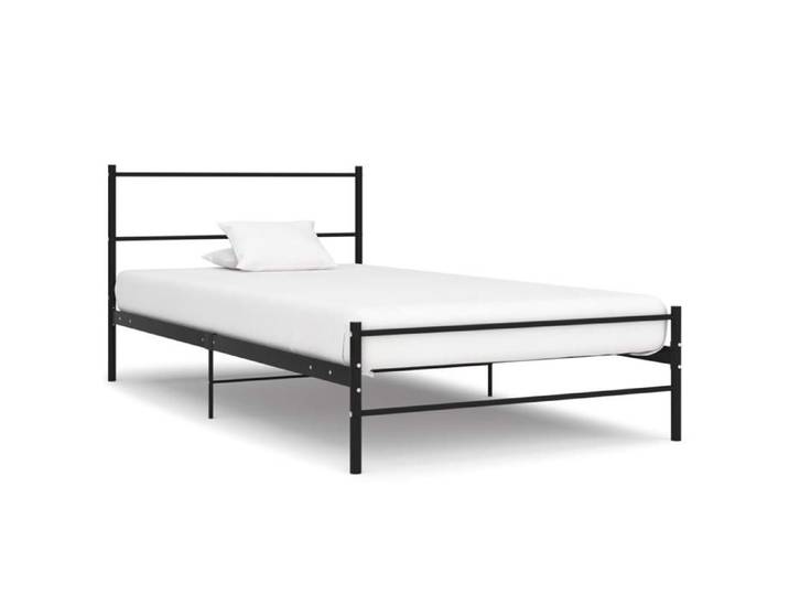 CHIC Lit adulte 1 place - 90x200 cm Structure/Cadre de lit noir métal 90x200 cm #Sara47938