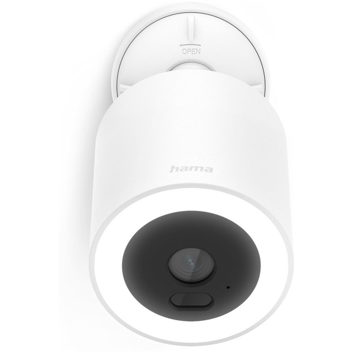 Hama Slimme bewakingscamera met schijnwerper en bewegingssensor, WiFi, voor buitengebruik, compatibel met Amazon Alexa en Google Home