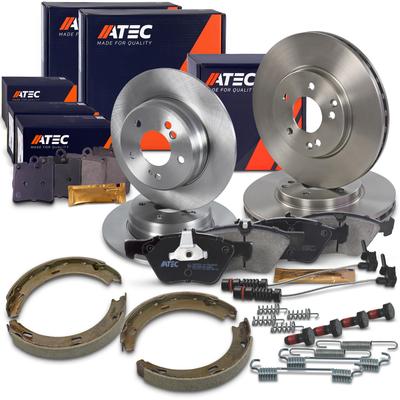 Atec Bremsscheiben + Bremsbeläge Vorne + Hinten [Hersteller-Nr. 40581503] für Chrysler