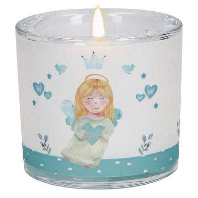 Glaswindlicht zur Taufe in Blau - Du bist von Gott geliebt, von , Butzon & Bercker