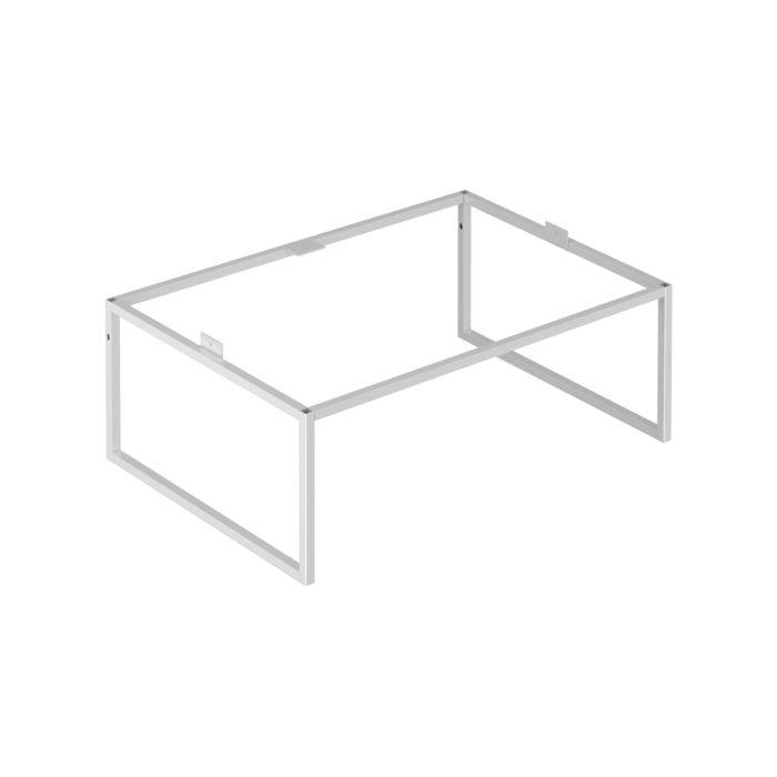 Keuco X-Line Bodengestell 33198970002 65x25,5x47cm, Dekor vulkanit matt beschichtet, Glas vulkanit matt