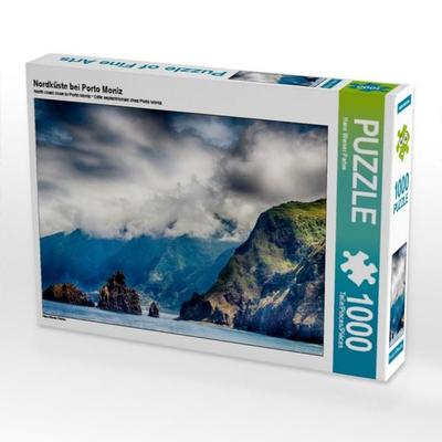 CALVENDO Puzzle Nordküste bei Porto Moniz 1000 Teile Puzzle quer | 1000 Teile Lege-Größe 64 × 48 cm Foto-Puzzle für glückliche Stunden