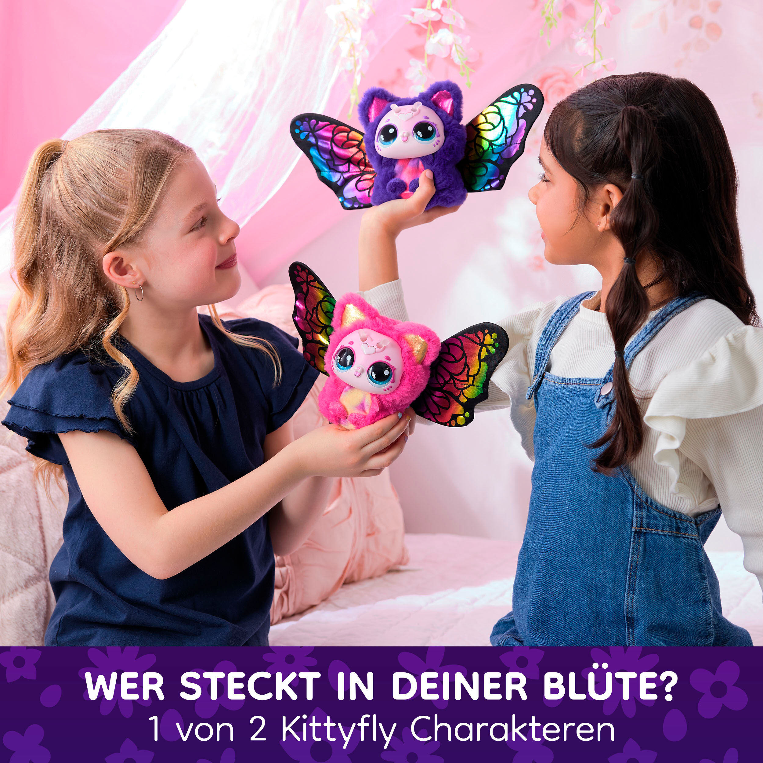 Spielfigur SPIN MASTER "Bloomables von Hatchimals - Kittyfly", bunt, Spielfiguren, Kinder, Kunststoff, Spielfigur, mit Sound